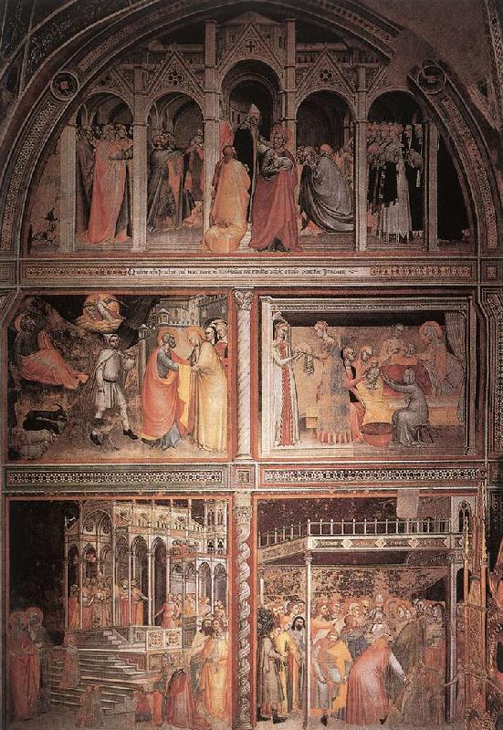 GIOVANNI DA MILANO Scenes from the Life of the Virgin sdg Spain oil painting art
